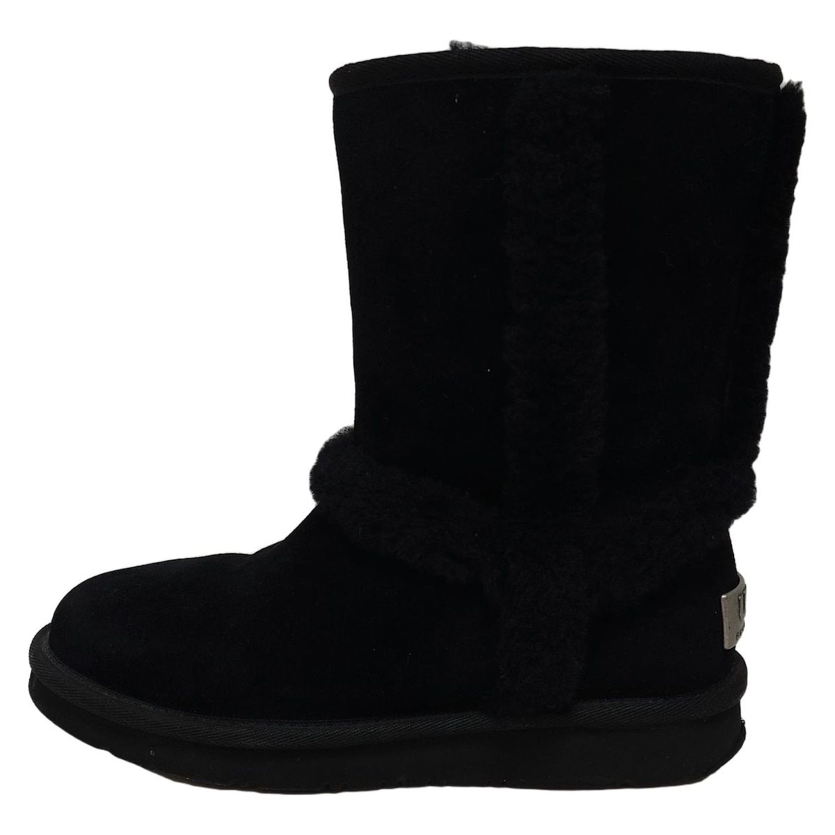UGG アグ ショートブーツ 22 レディース - 1005803 黒 ムートン