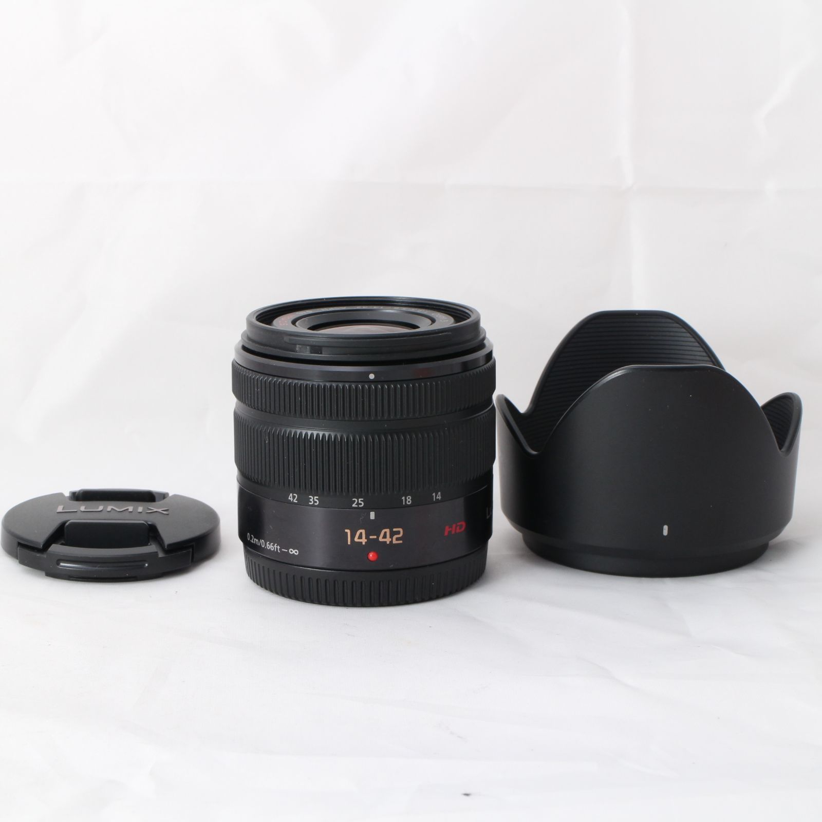 パナソニック Panasonic LUMIX G VARIO 14-42mm|F3.5-5.6 II ASPH.|MEGA O.I.S. H-FS1442A-K ルミックス 4142