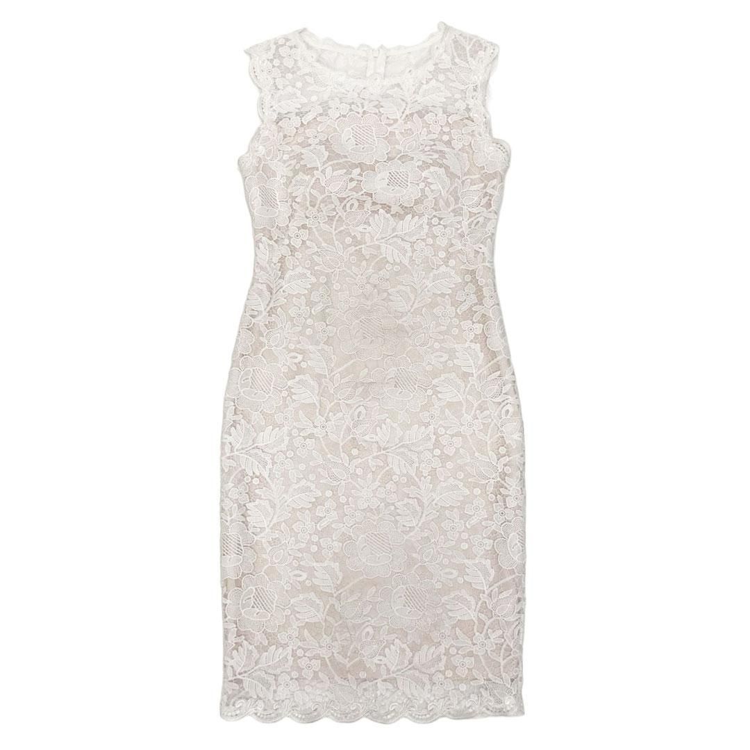 ERUKEI エルケイ フラワーレース ミディアムドレス sugar シュガー ERUKEI / エルケイ】フラワーレース ミディアムドレス sugar シュガー