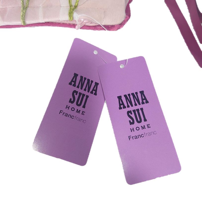 ANNA SUI クッションカバー チュールフラワー 450×450 ピンク