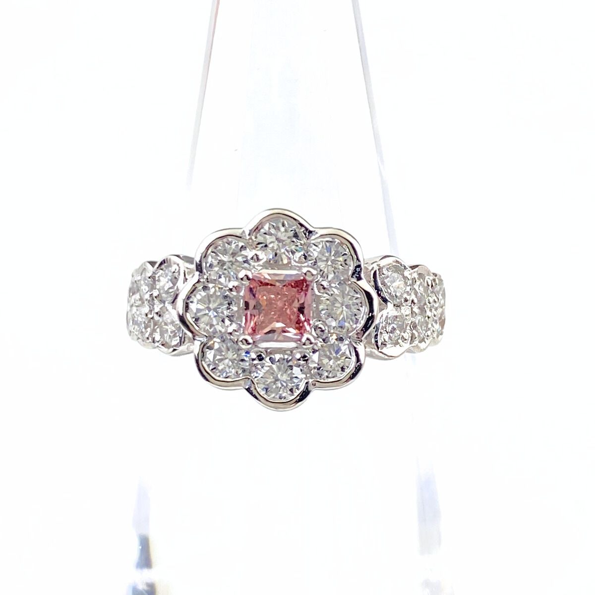 ダイヤモンド デザインリング プラチナ 指輪 メレダイヤ リング 9号 Pt900 ダイヤモンド レディース