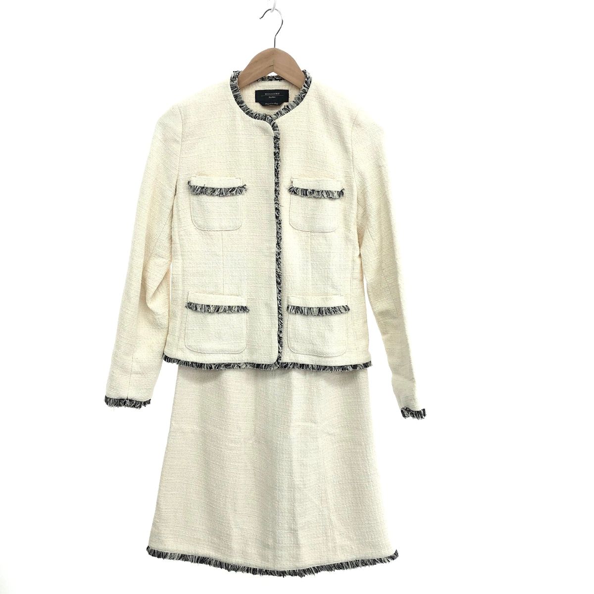 MAX MARA WEEKEND マックスマーラーウィークエンド スカートスーツ サイズ:38、40 ホワイト レディース 240001132409