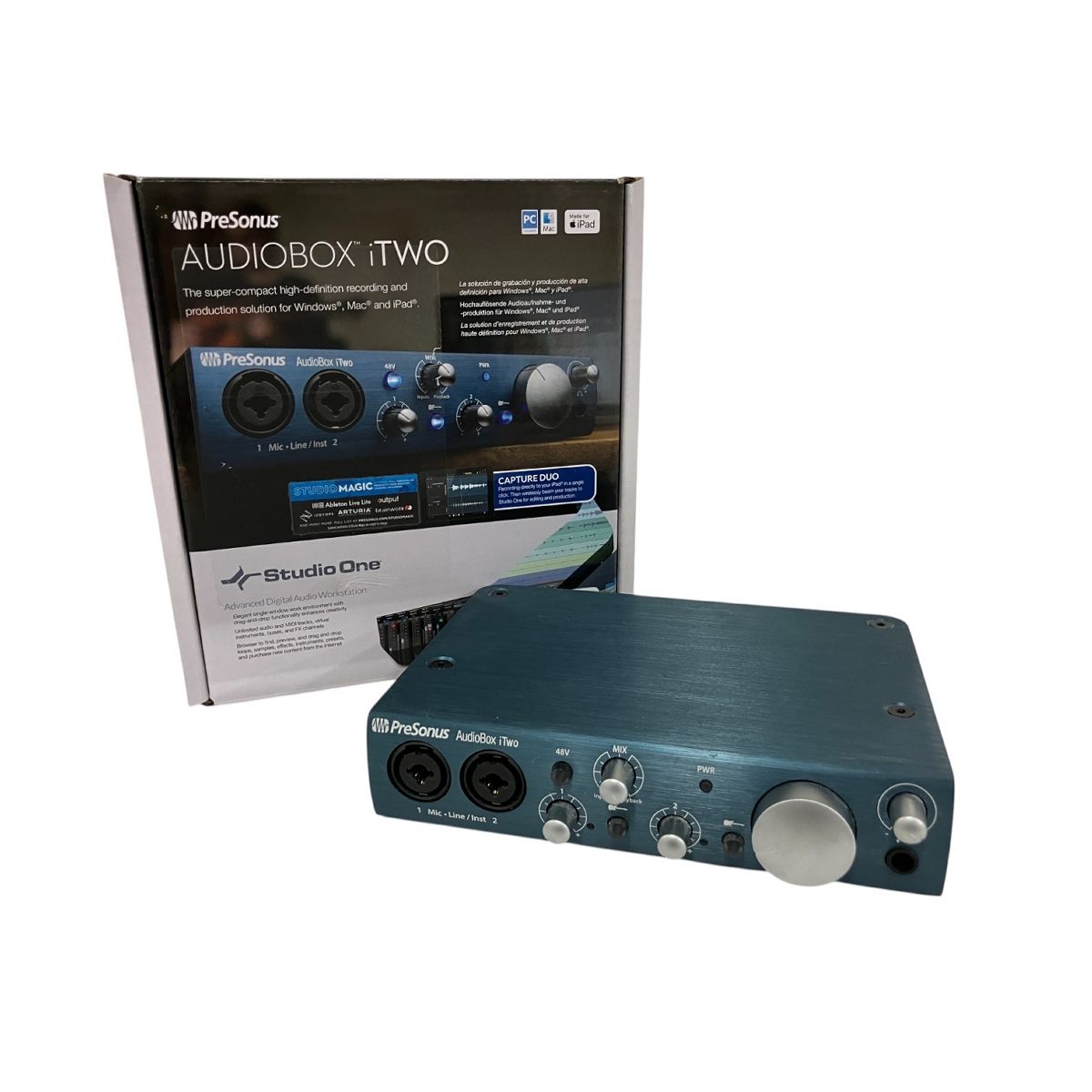 Presonus AudioBox i Two オーディオインターフェース 音響機材 プレソナス B10023217