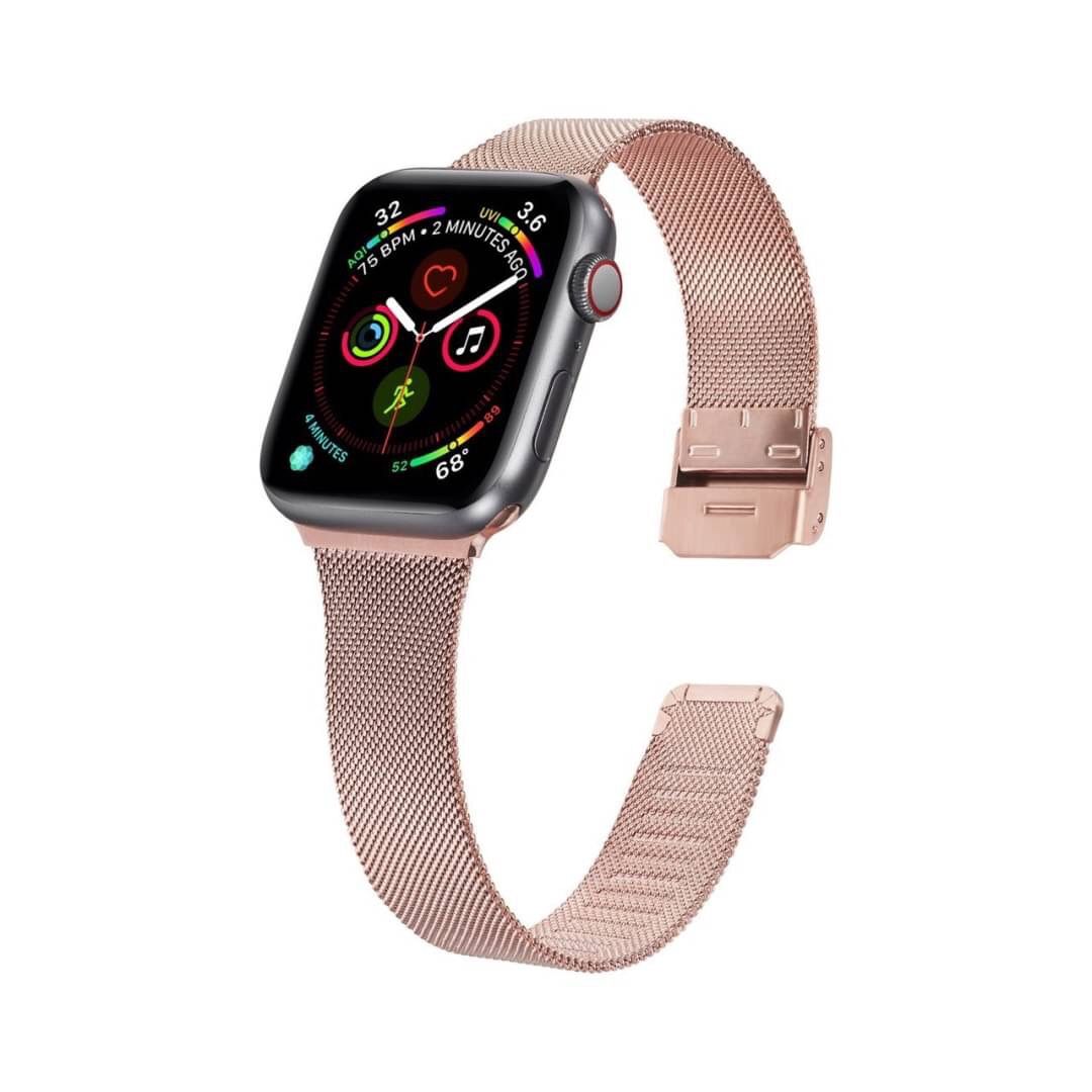 代引不可 AppleWatch ミラネーゼループバンド 38 40 シルバー 腕時計 取替