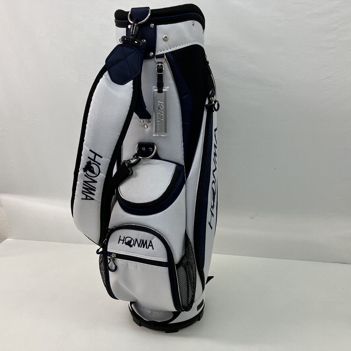 HONMA キャディバッグ CB-1732 5口 9型 ホワイト×ブルー ゴルフ HONMA キャディバッグ CB-1732 5口 9型 ホワイト×ブルー ゴルフ