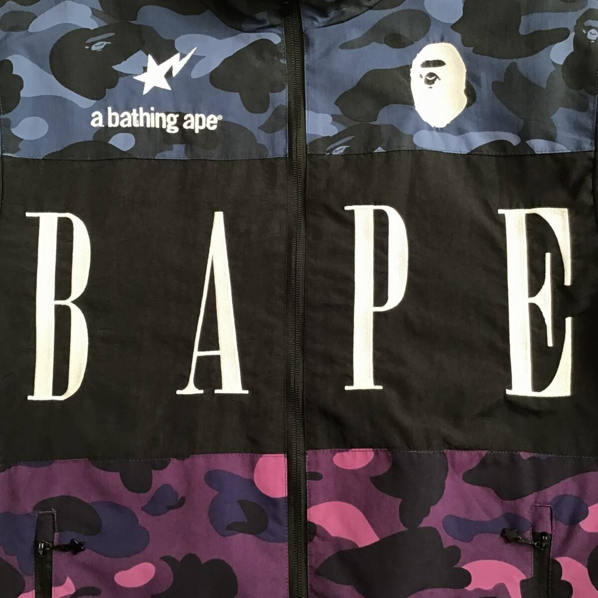 【値下げ】 STA BAPE Color メルカリ - camo purple 迷彩 ジャケット  トラック アベイシングエイプ ベイプ エイプ ape bathing a Mサイズ jacket Track Camo トップス