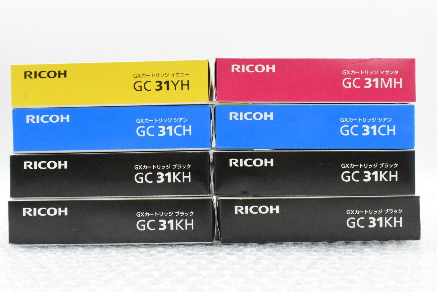 RICOH 純正 インクカートリッジ GC31 CH MH YH KH 4色8箱 シアン マゼンタ イエロー ブラック リコー ITYCHZCGA6IS-D-N08-byebye