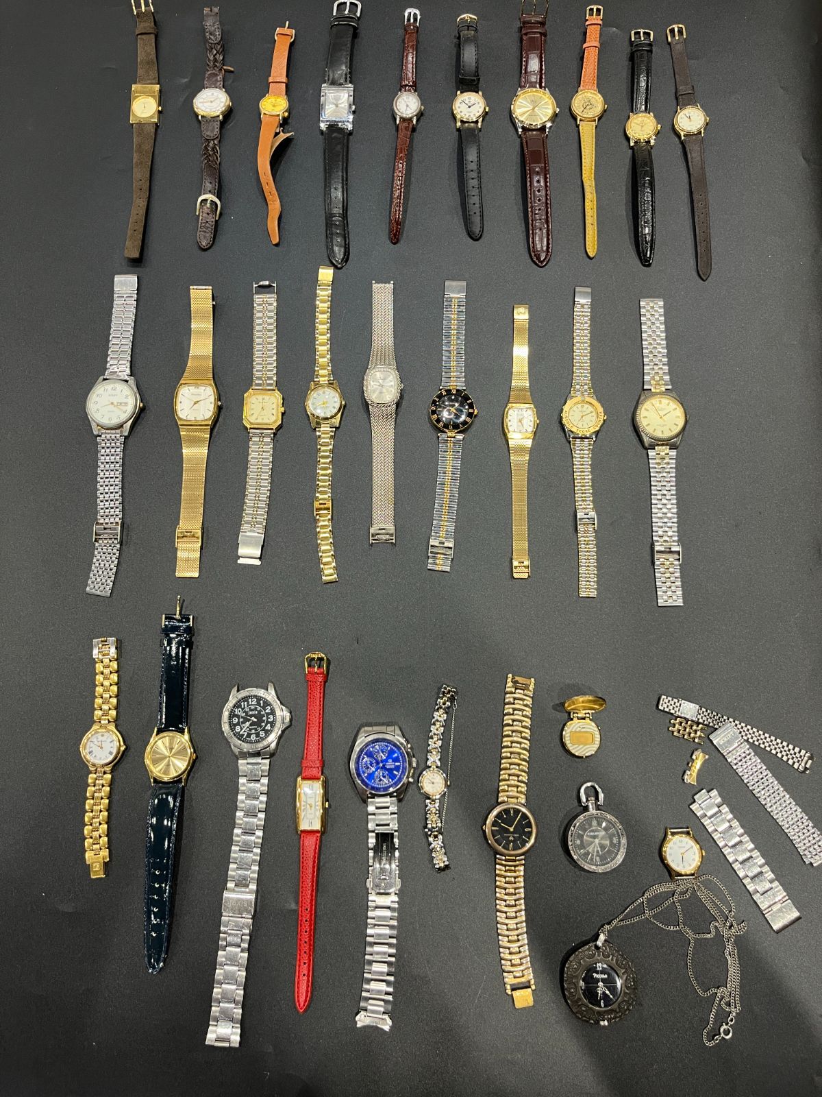 ジャンク時計 おまとめ 30本セット QZ|手巻き 総重量1188g C078