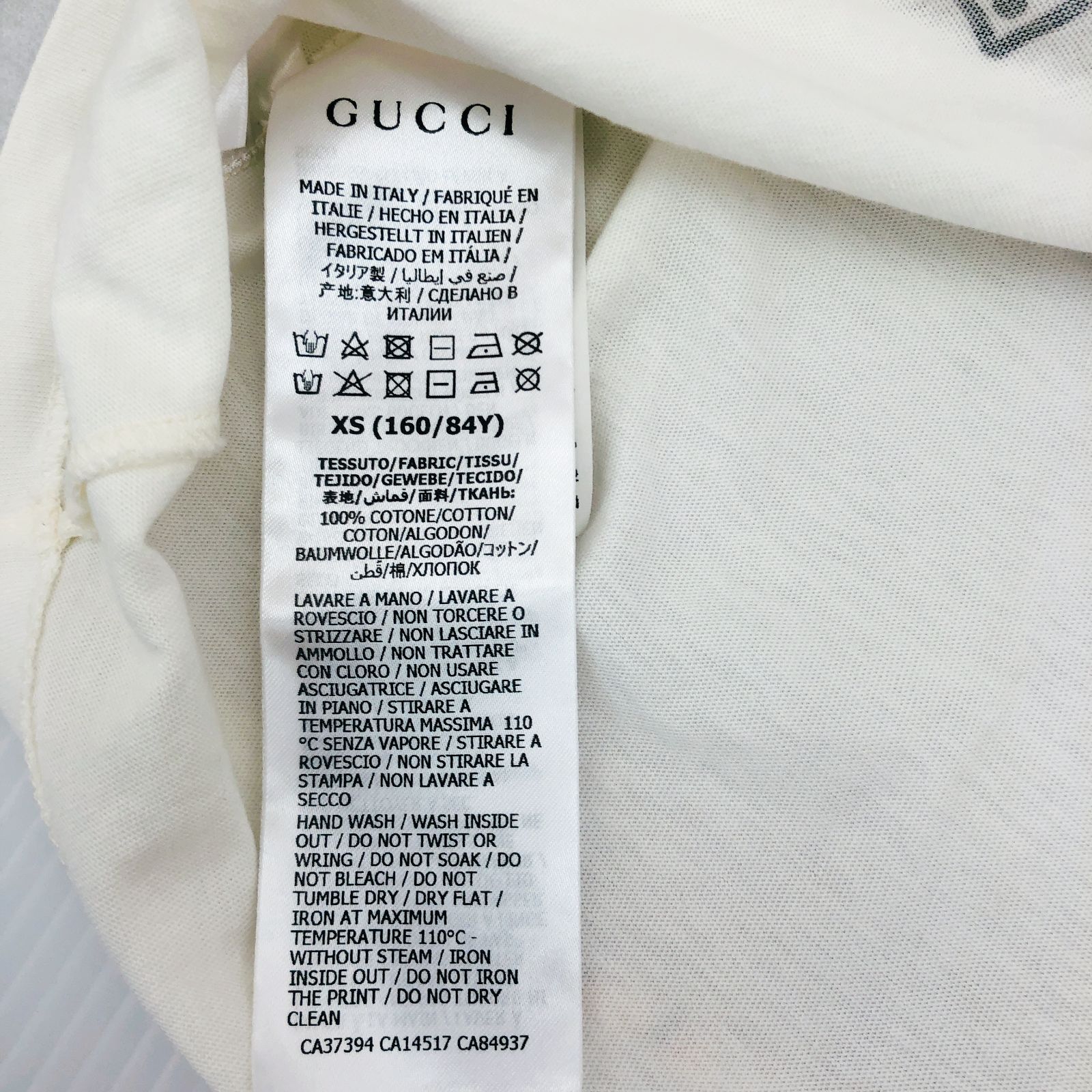 【極美品】GUCCI ノースリーブ ハワイ グリッターロゴプリント XS 極美品】GUCCI ノースリーブ ハワイ グリッターロゴプリント XS