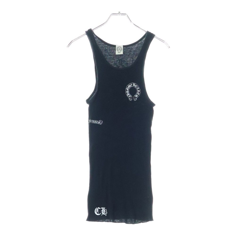 入手困難◆送料込♪【CHROME HEARTS】RIBBED BIKER SHORT CHROME HEARTS (クロムハーツ) OLD HORSESHOE RIB TANKTOP 両面