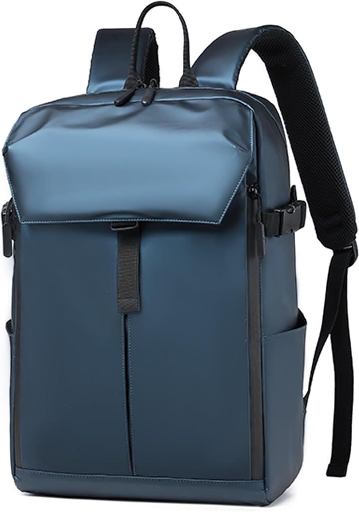 SUNOGE リュック リュックサック バックパック メンズ 防水 止水ファスナー ヘルメットバッグ バスケ収納 ビジネスリュック PCリュック 16インチ( 2.ブルー 2層)