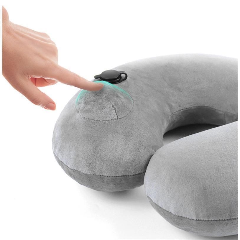 621 旅行用首枕セット U字型 グレー・ブラック　2個セット 621 旅行用首枕セット U字型 グレー・ブラック2個セット