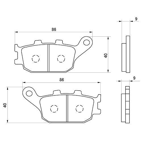 人気商品】赤パッド デイトナ(Daytona) バイク用 ブレーキパッド 赤パッド(セミメタルパッド) CB1300SF/SB(03-21)  CB400SF/SB(04-21) MT-09(14-21) GSX-S1000/F(16-21) 900RS(17 メルカリ