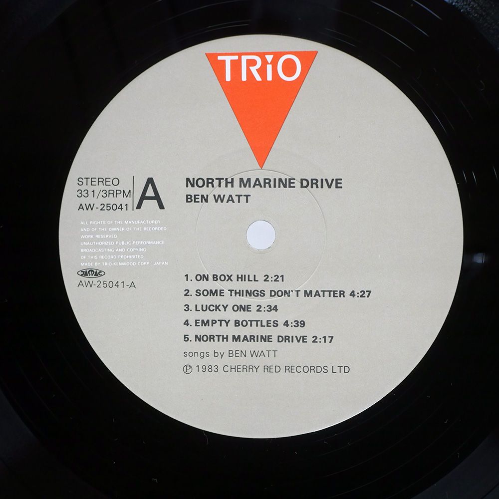 ben watt north marine drive 国内アナログ盤 BEN WATT / NORTH MARINE DRIVE / LP / | RECORD SHOP VIEW