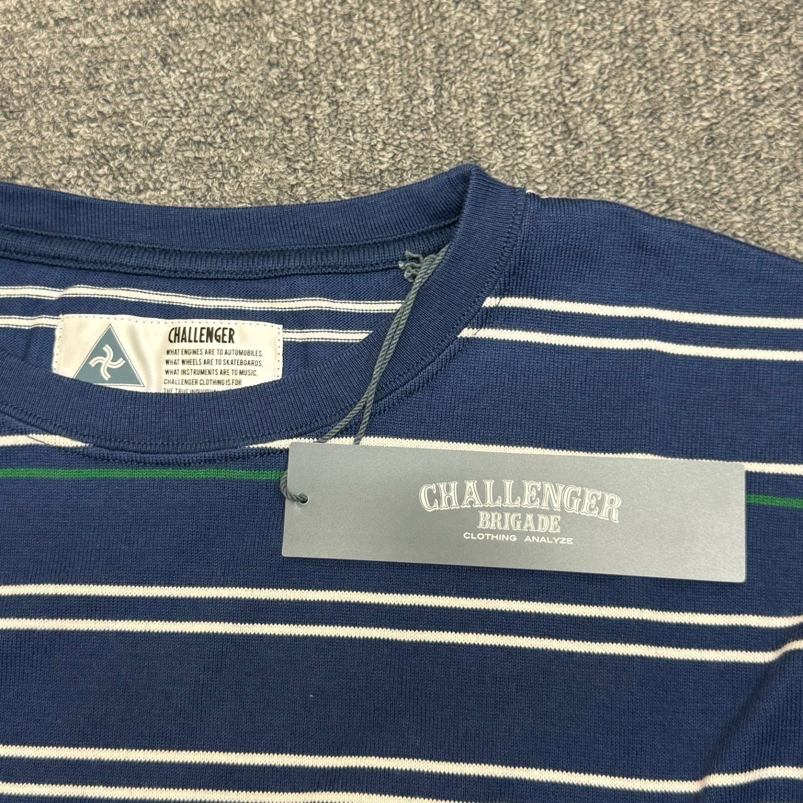 定価12100円 新品 CHALLENGER 24SS L/S MULTI BORDER TEE マルチ 