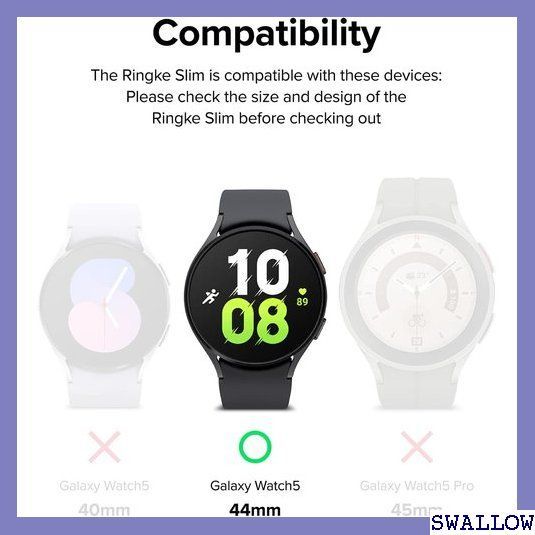 SF4 2個入り Ringke Galaxy Watch 5 リック ケース Slim クリア