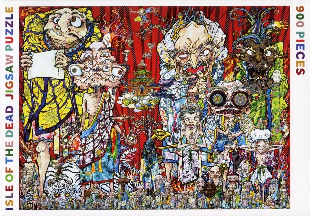 中古】パズル 村上隆 ISLE OF THE DEAD 死の島 ジグソーパズル 900ピース