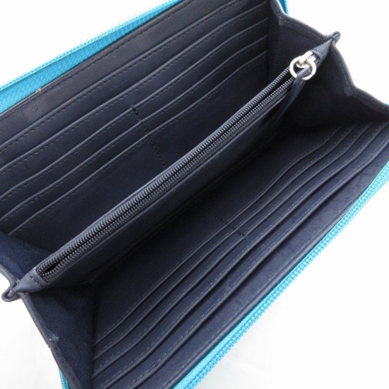 ラコステ LACOSTE 長財布 エナメル ロゴ ラウンドファスナー 総