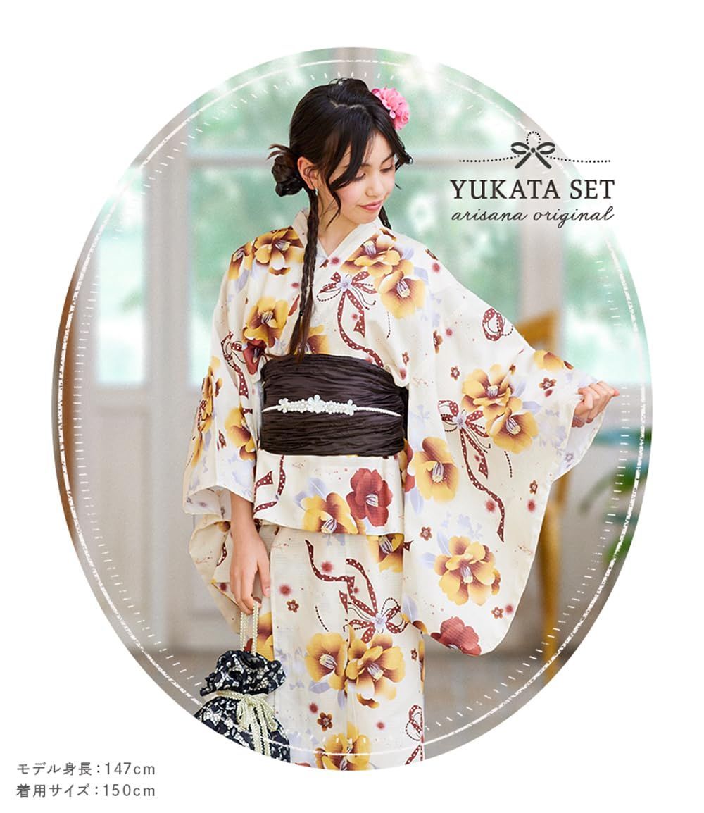 【美品】 ２WAY 浴衣 あじさい柄  130　兵児帯　セット 2way 浴衣 サンドレス 130cm あじさい柄 - メルカリ