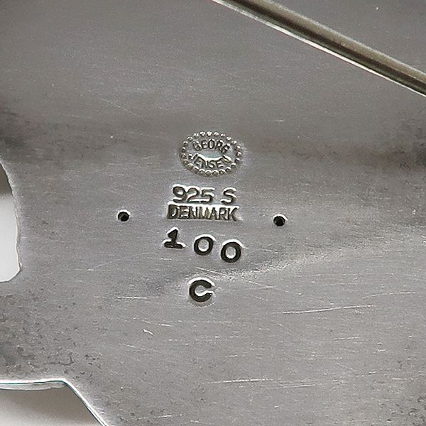   ジョージジェンセン　チューリップ　ブローチ　100C Georg Jensen 【送料無料】ジョージジェンセン シルバー925