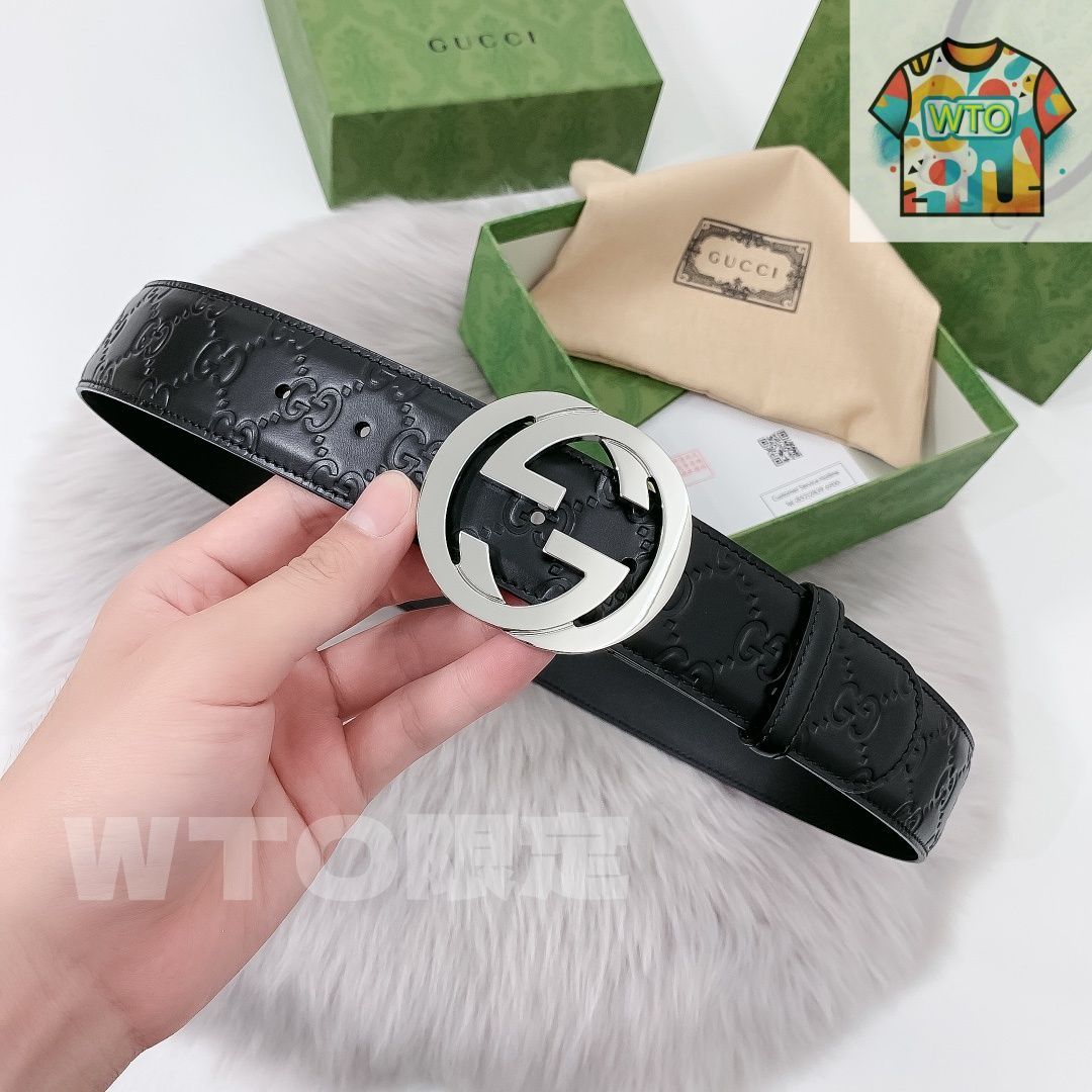 今日WTO】Gucci グッチ クラシックシリーズ ダブル G バックル