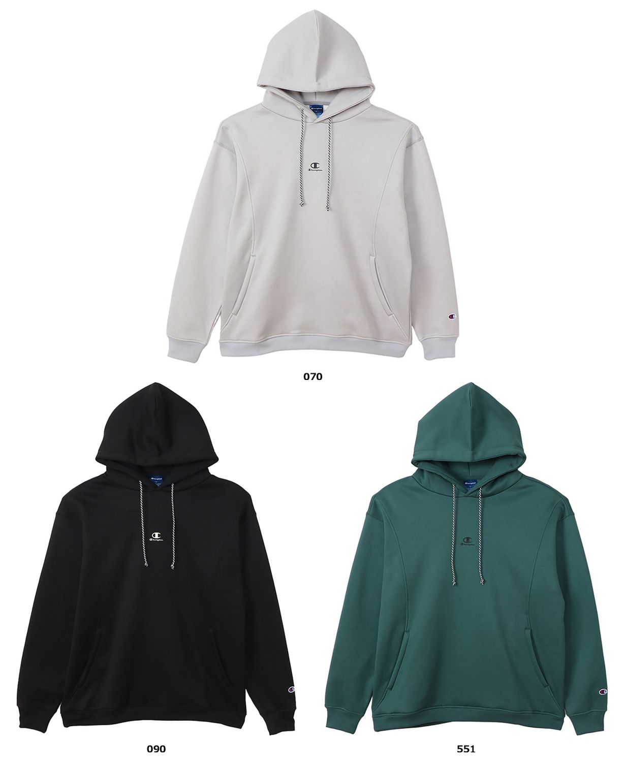 チャンピオン Champion テックウィーブ テリー フーデッドスウェットシャツ C3AS104 551 ミッドグリーン