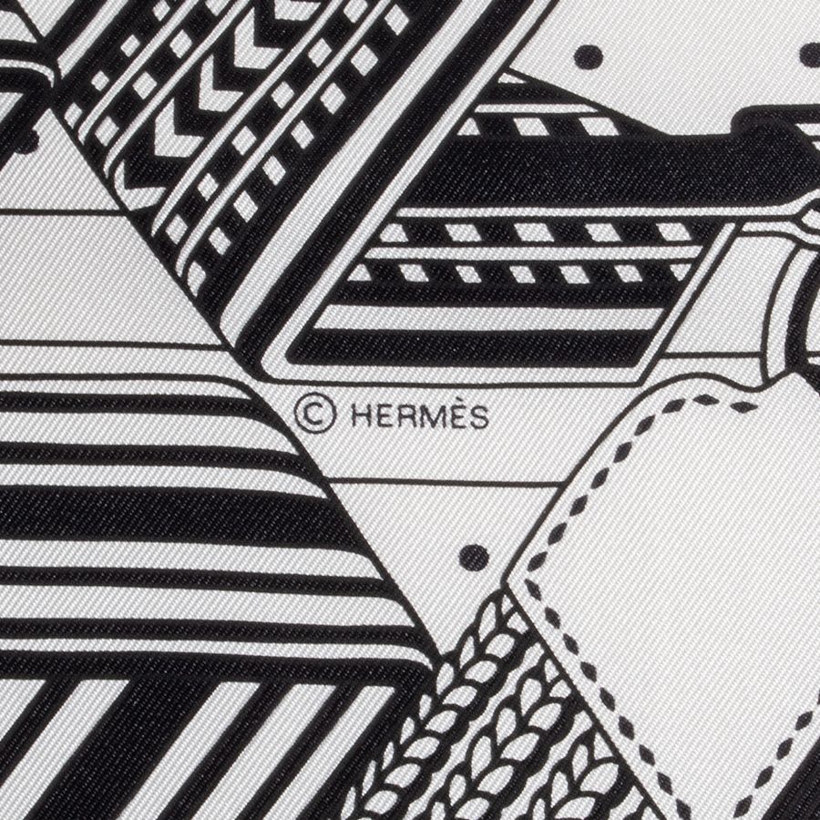 エルメス バンダナ 55cm ジグザグ HERMES エルメス カレ55 Sangles en Zigzag bandana ジグザグの