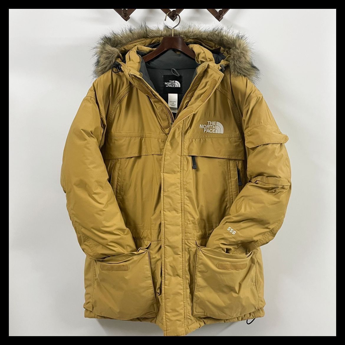 サイズTHE NORTH FACE ノースフェイス マクマードパーカ キャメル 美品