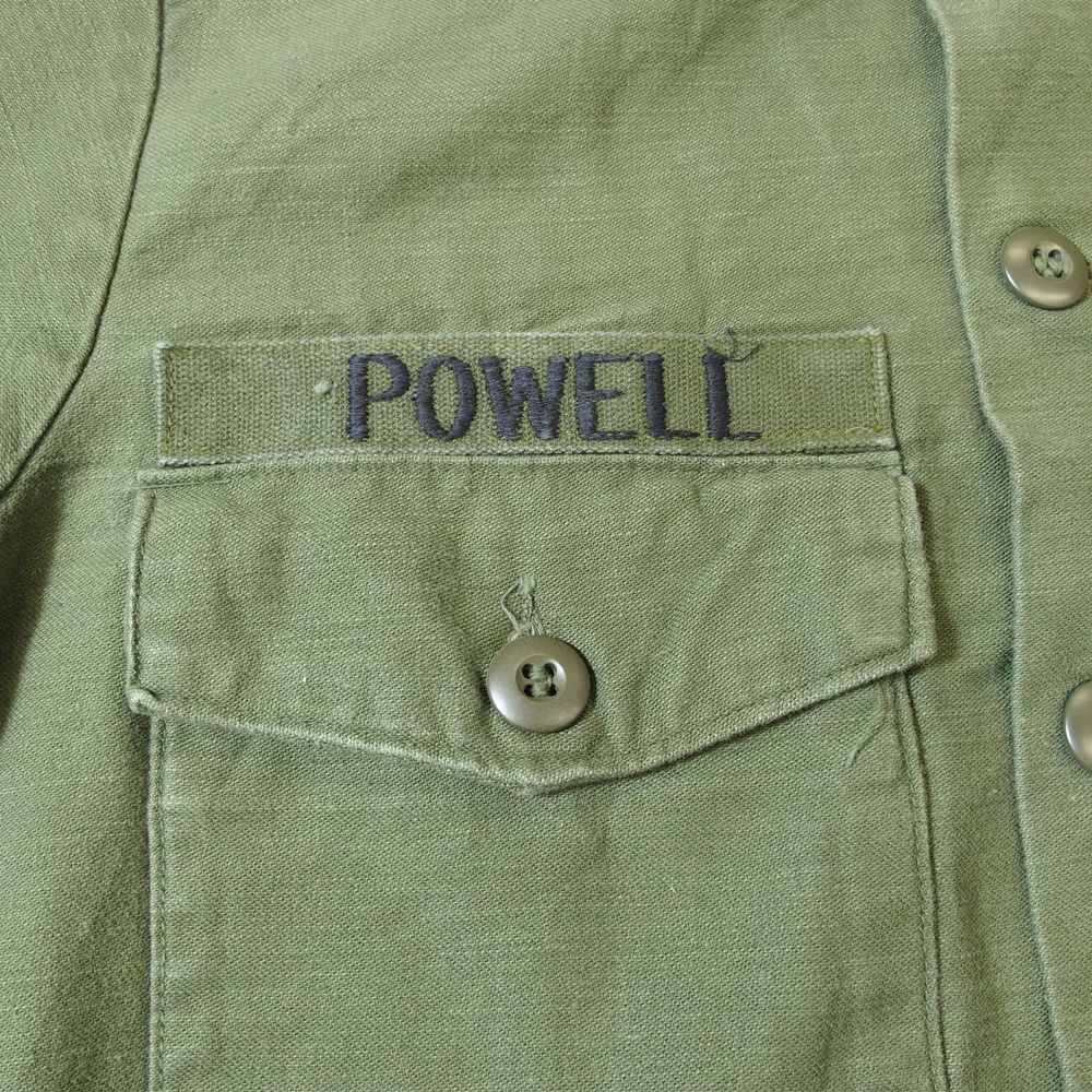 70's 米軍 ユーティリティシャツ OG-107 コットンサテン