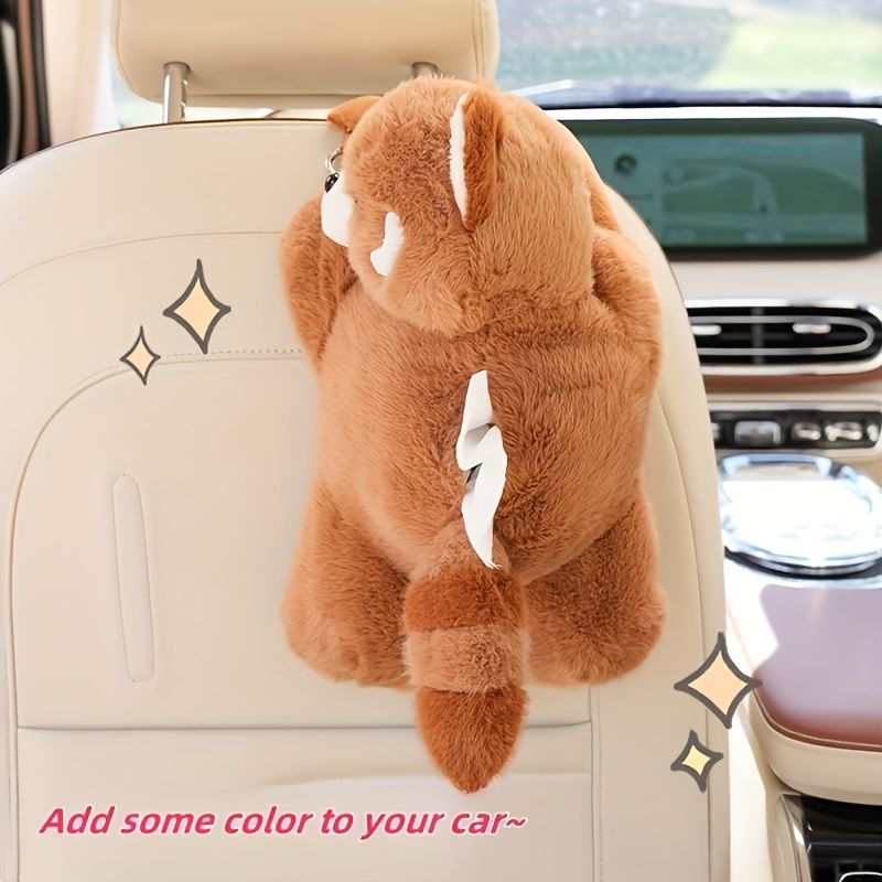 【新着商品】2パックかわいいカートゥーンラッコティッシュボックスホルダー、スプーンフィラー付きポリエステル繊維、家庭、オフィス、車の使用に簡単に使える吊り下げデザインOFK