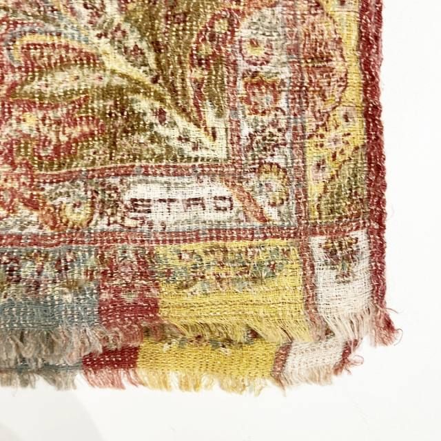 【新品】ETRO（エトロ）カルカッタショール / シルク エトロ ETRO スカーフ ストール シルク混 マルチカラー 黄