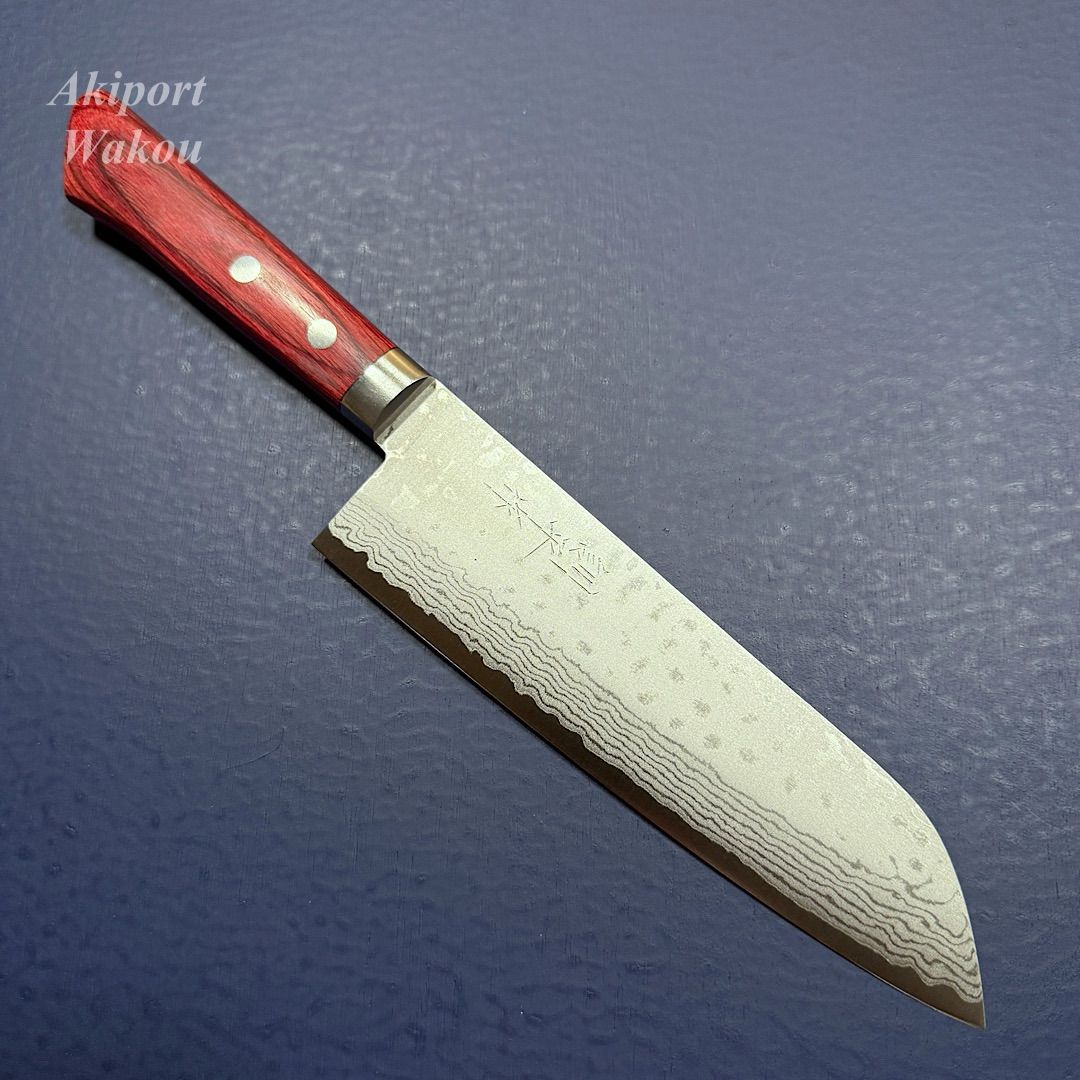 義弘作 菜切 包丁 粉末ハイス鋼(HAP40) 山脇刃物製作所 紫檀白水牛八角