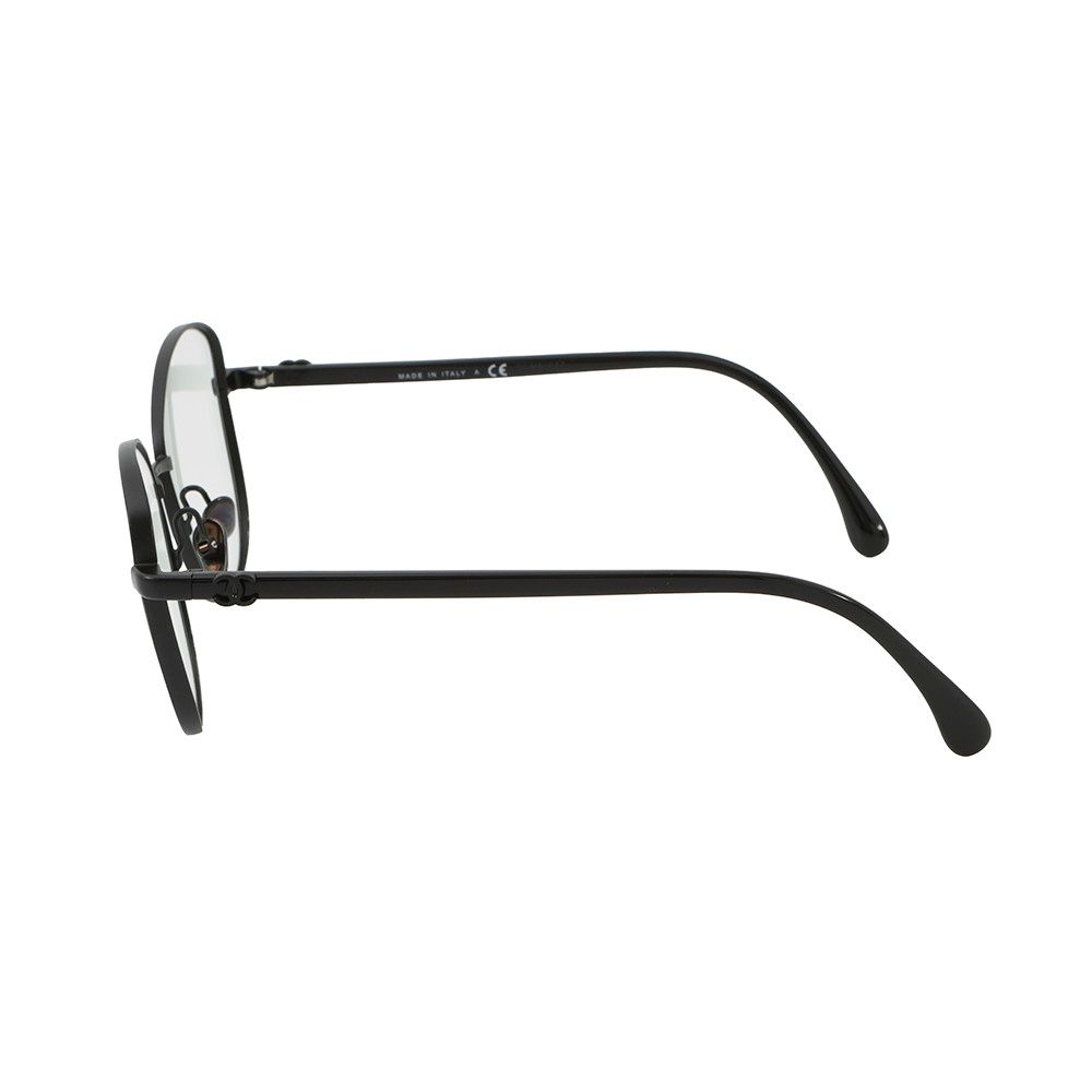 シャネル メガネフレーム ココマーク メタル 53□18 140 2198 CHANEL アイウェア 黒