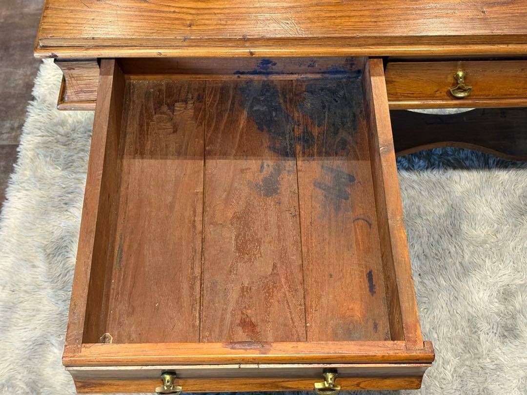 英国 アンティーク ウッドデスク スリランカ ライティングデスク