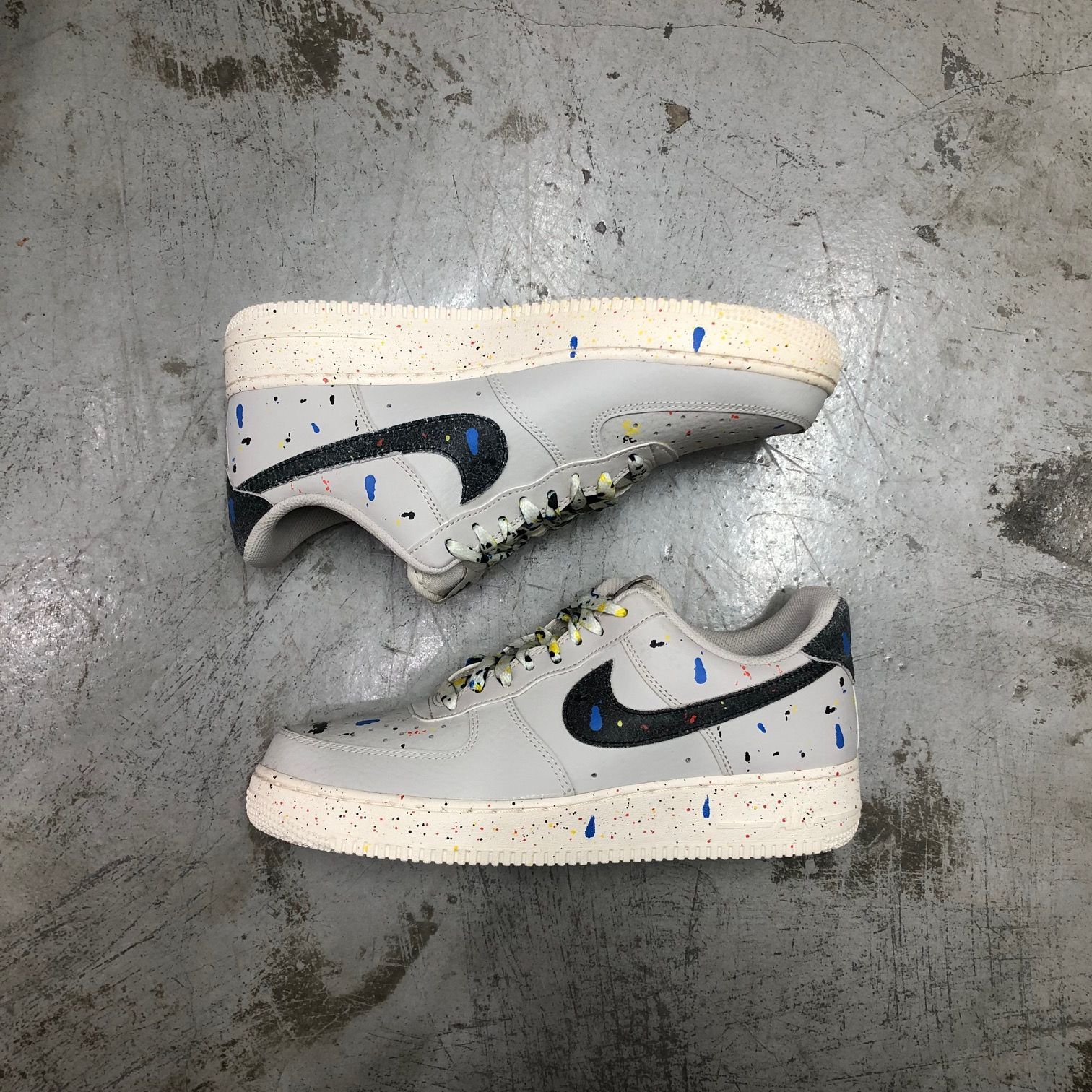 NIKE AIR FORCE 1 07 LV8 PAINT SPLATTER light bone エア NIKE AIR FORCE 1 07 LV8 PAINT SPLATTER light bone エア