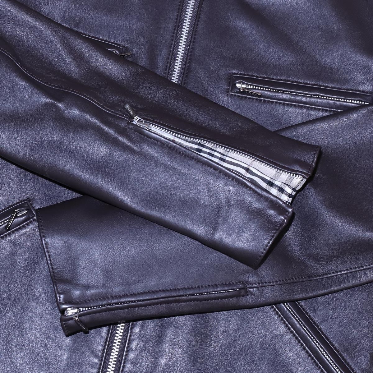 本物 極上品 バーバリー ブラックレーベル 最高級ラビットファー毛皮襟  