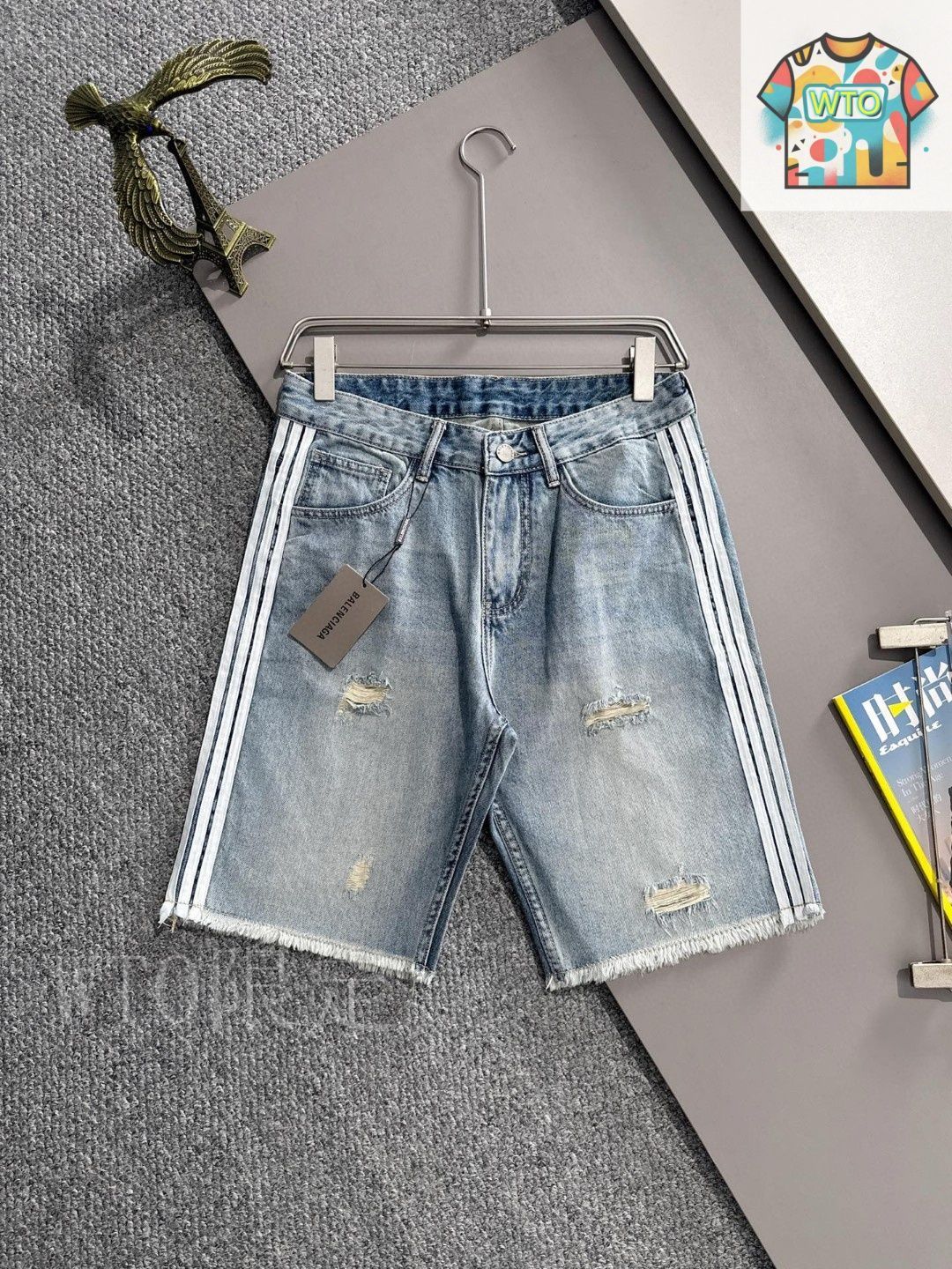 今日 Paris 2025SS Denim Shorts 日本産デニム使用 -3