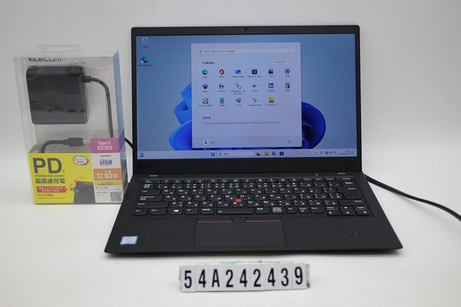 Lenovo ThinkPad X1 Carbon 6th Gen Core i5 8250U 1.6GHz/8GB/256GB(SSD)/14W/FHD(1920x1080)/Win11 【54A242439】
