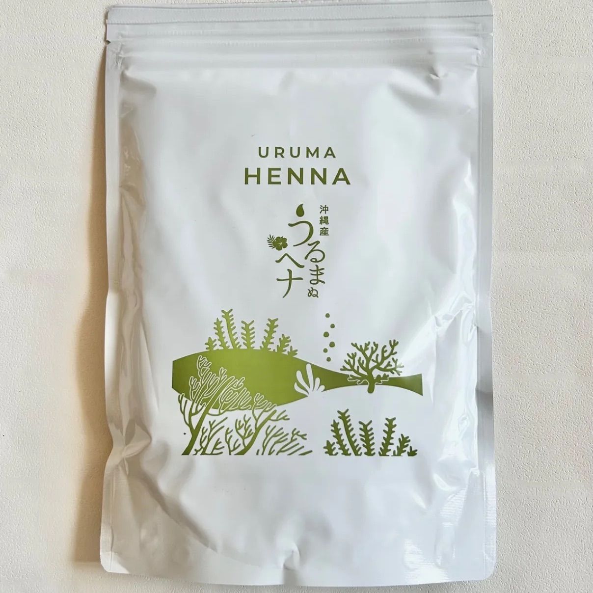 国産ヘナ うるまヘナ 白髪染め 天然 大容量 500g ヘアトリートメント 沖縄産特典付き 男性女性 美らヘナ 純国産 ヘア