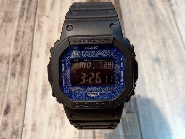 CASIO カシオ G-SHOCK ジーショック ソーラー電波時計 腕時計 Bluetooth ペイズリー柄 GW-B5600BP-1JF ブラック 