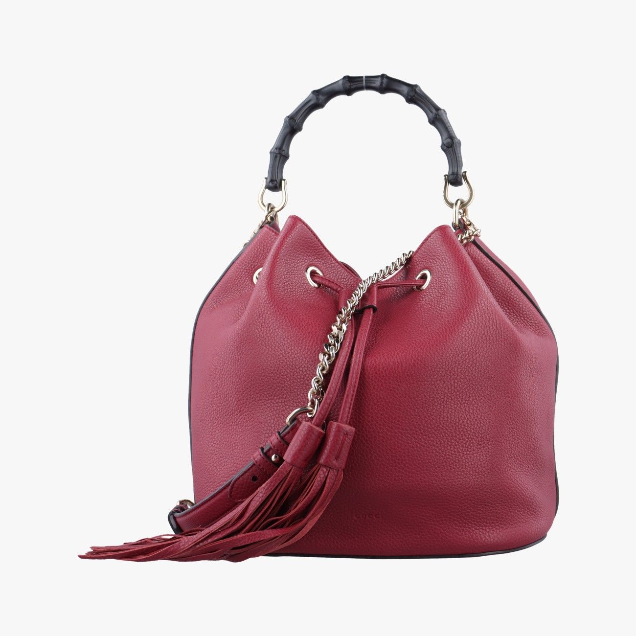 グッチ　GUCCI キーホルダー　チャーム　美品　バンブー　フリンジ　タッセル GUCCI - GUCCI グッチ バンブー 竹 キーホルダー レディースの