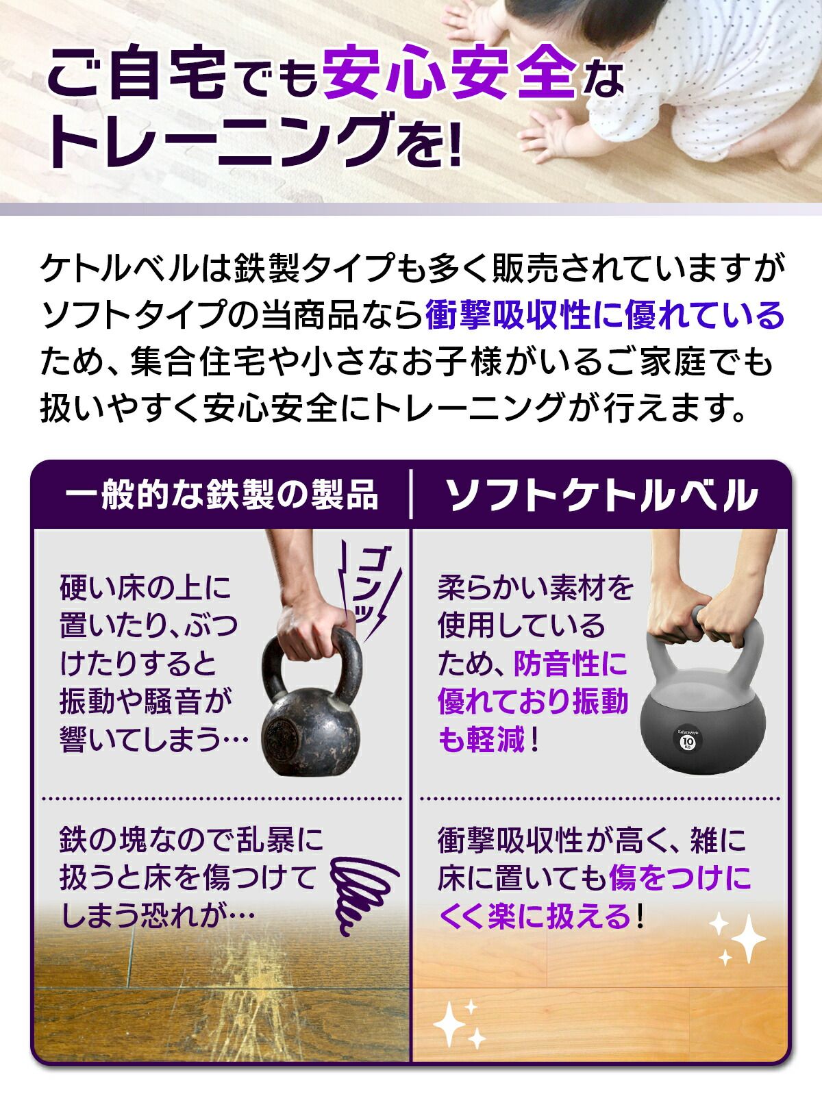 KaRaDaStyle ケトルベル ソフトタイプ 16kg ワイドハンドル 握りやすい