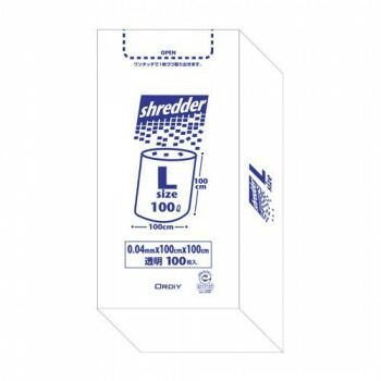 オルディ ポリバックシュレッダー用ボックスL 透明100P×3箱 510201