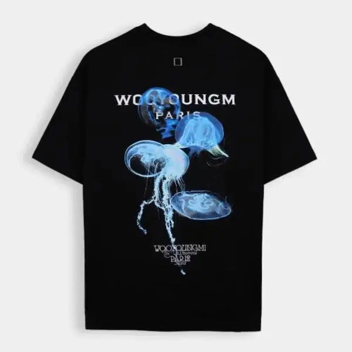 WOOYOUNGMI ウーヨンミ クラゲ 50 黒 半袖 Tシャツ