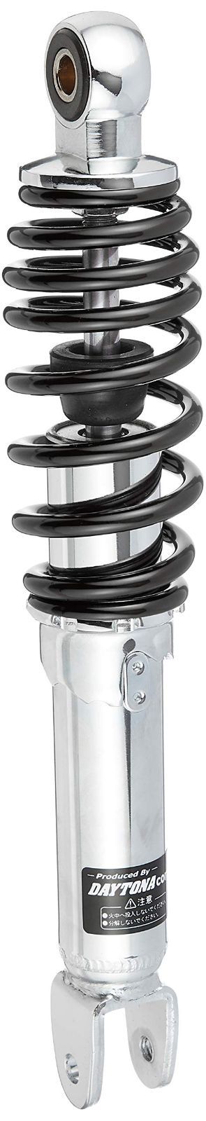 新着商品 バイク用 リアサスペンション デイトナ Daytona 汎用 原付 取付長285mm 街乗り設定 ユニバーサルリアショック ブラックスプリング 73539