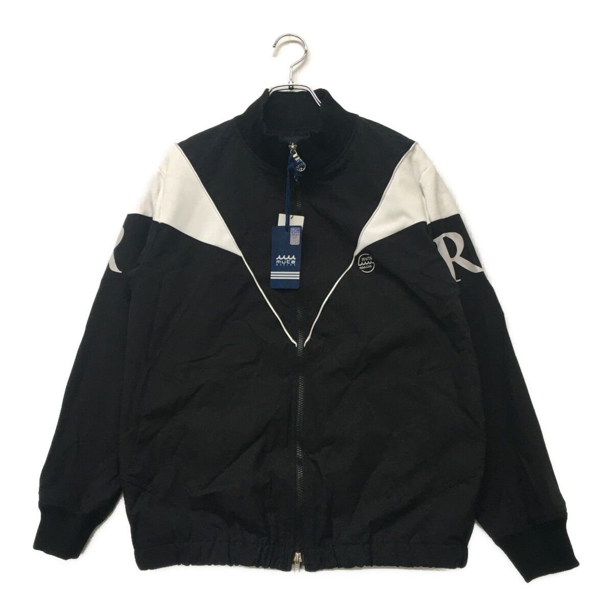 未使用品 メンズ ムータマリン muta MARINE ブルゾン 5(M) 黒 ブラック ダブルジップ スタンドカラー 裏地メッシュ