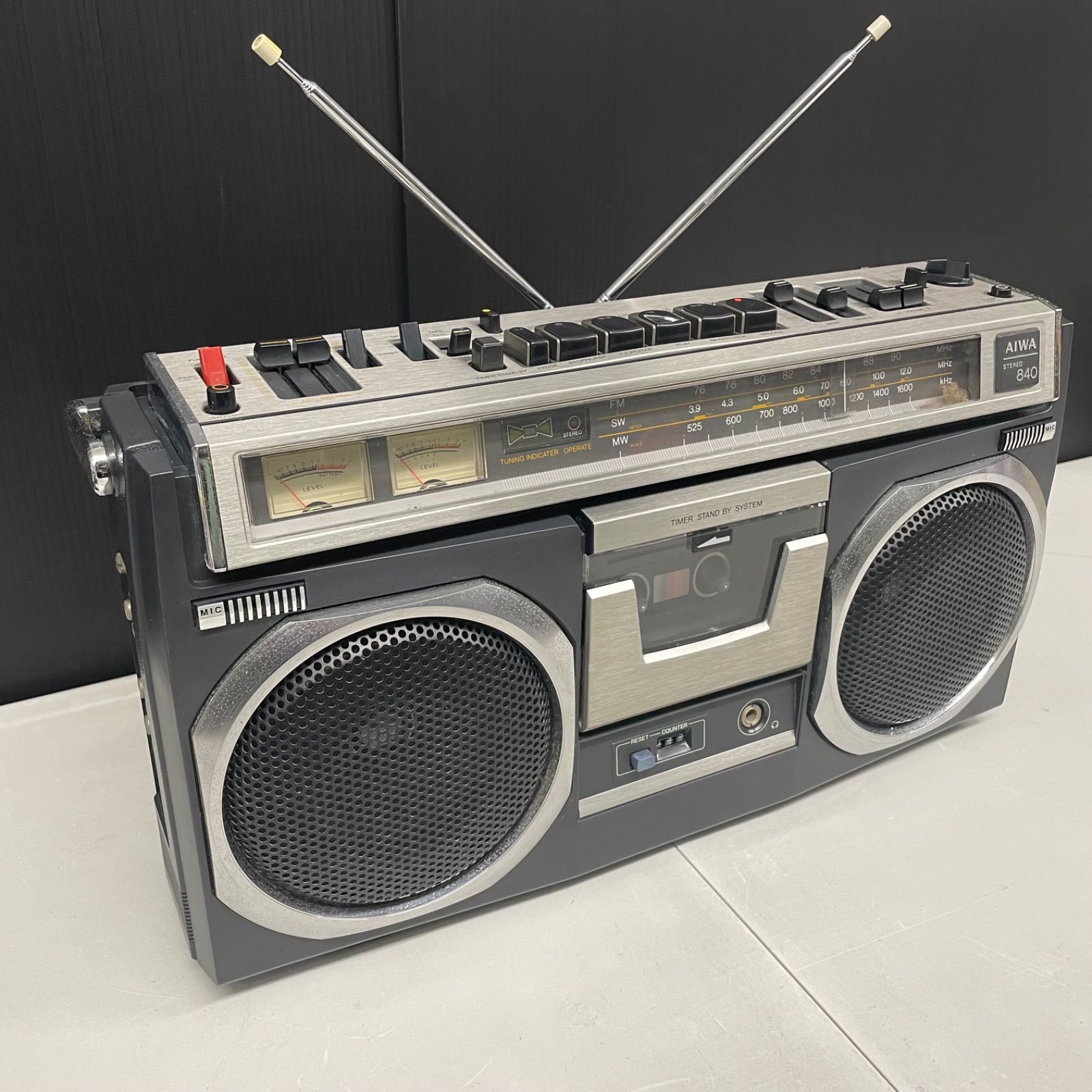 AIWA　3BANDラジカセ　TPR-840 AIWA 3バンドステレオラジカセ TPR-840 動作未確認 現状品 コード付属