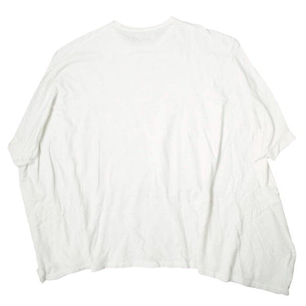 maturely マチュアリー 22SS 日本製 Poncho Jersey ポンチョジャージー 13-04-1008-823 ONE SIZE ホワイト BEAMS オーバーサイズ ドレープ Tシャツ トップス g13532