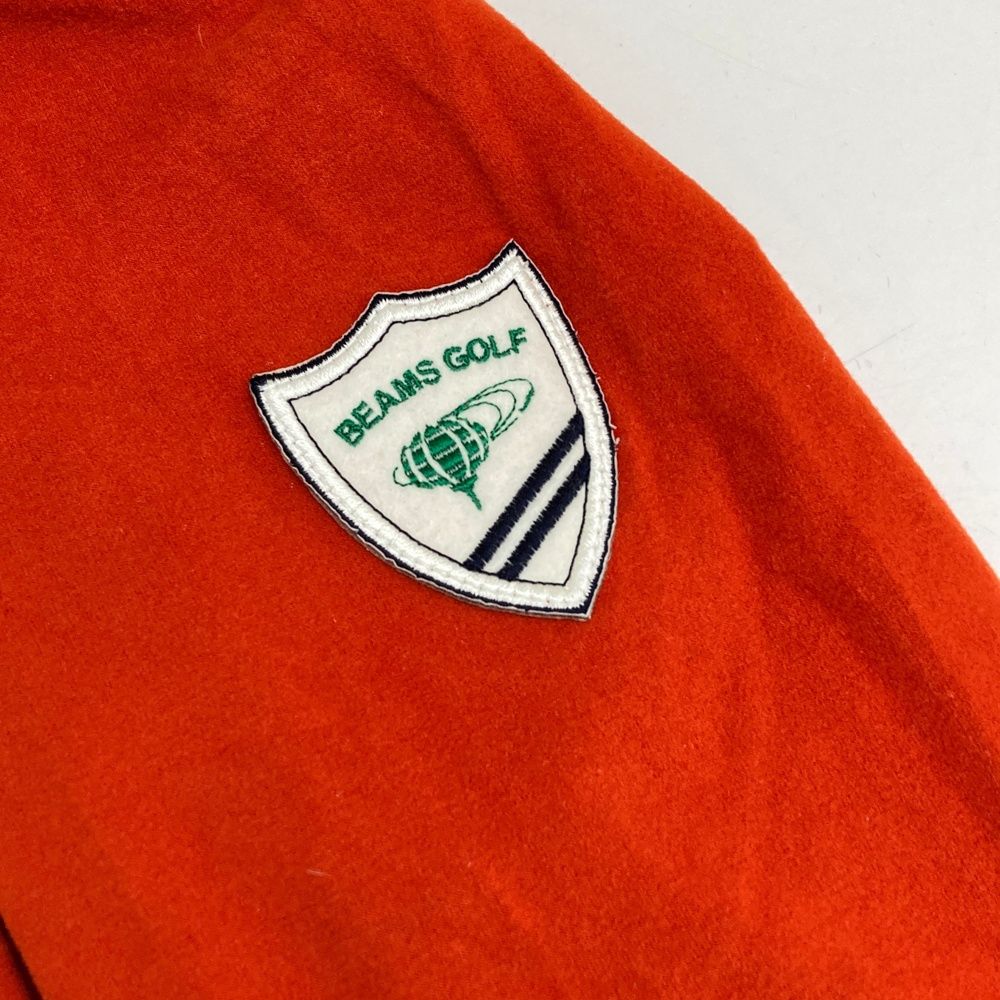 サイズ：L BEAMS GOLF ビームスゴルフ  タートルネック長袖Tシャツ  オレンジ系 [240101478059] ゴルフウェア メンズ ストスト サイズ：L BEAMS GOLF ビームスゴルフ タートルネック長袖T
