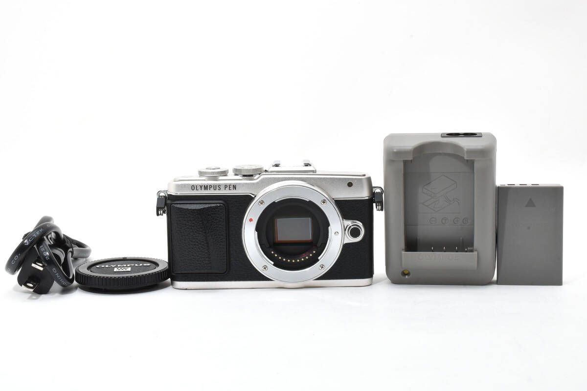 ショット数3797回 オリンパス OLYMPUS E-PL7 シルバー ミラーレス一眼カメラ ボディ L16 6879